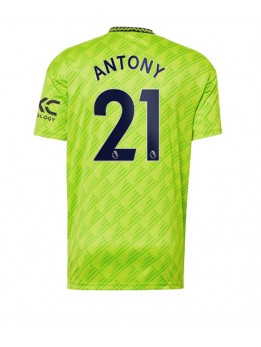 Manchester United Antony #21 Ausweichtrikot 2022-23 Kurzarm